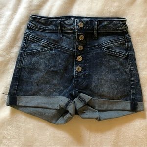 American Eagle 0 Hi Waist Button Fly Shorts
